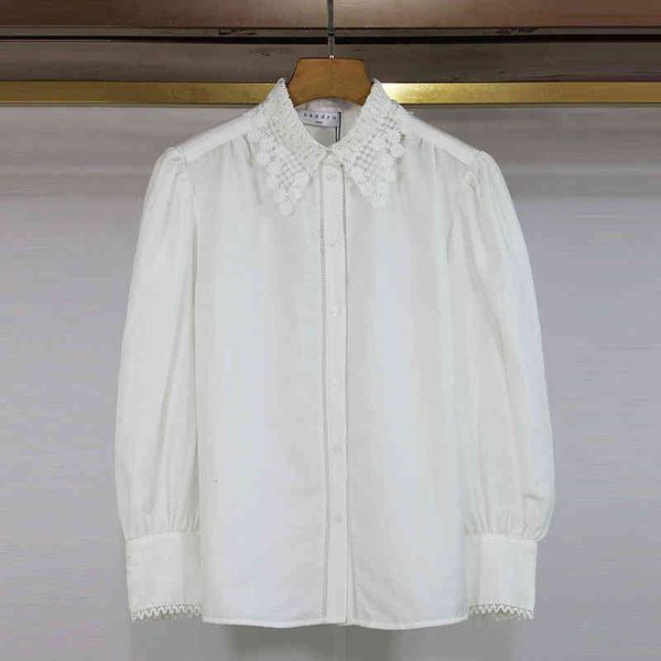 women's blouses & shirts fadan s family spring and summer court style lace collar lantern sleeve shirt female, White
women's blouses & shirts fadan s family spring and summer court style lace collar lantern sleeve shirt female, White