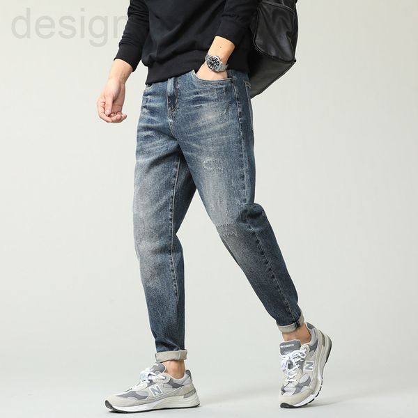 men's jeans designer 2021 summer new loose tapered washed cropped jeans men's korean version harlan straight leg pants fashion v5n, Blue
men's jeans designer 2021 summer new loose tapered washed cropped jeans men's korean version harlan straight leg pants fashion v5n, Blue