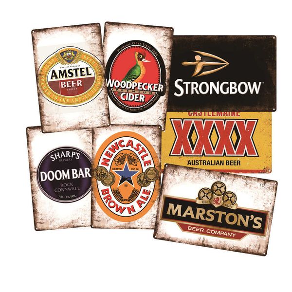 vintage beer metal plaque sign bar home wall decor signs retro metal poster man cave pub kitchen plates a20
vintage beer metal plaque sign bar home wall decor signs retro metal poster man cave pub kitchen plates a20