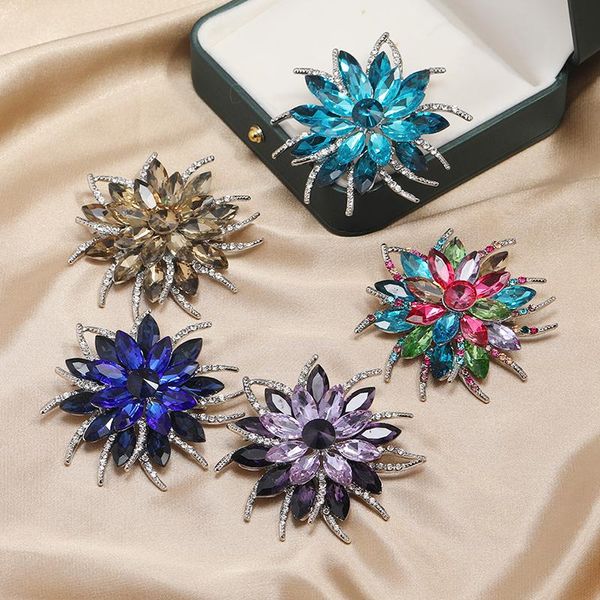 pins, brooches muylinda crystal flower brooch pin enamel purple scarf buckle beautiful backpack clothes accessories for women, Gray
pins, brooches muylinda crystal flower brooch pin enamel purple scarf buckle beautiful backpack clothes accessories for women, Gray