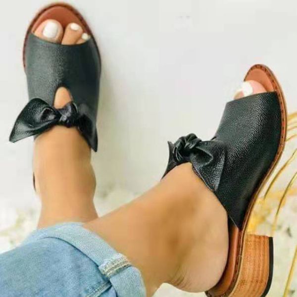 women bow square heels slippers female simplicity peep toe elegant shoes ladies fashion leisure summer footwear big size 220408, Black
women bow square heels slippers female simplicity peep toe elegant shoes ladies fashion leisure summer footwear big size 220408, Black