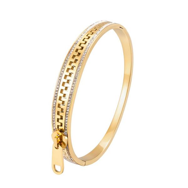bangle fashion crystal zipper bracelet women's love gift stainless steel jewelry wholesale, Black
bangle fashion crystal zipper bracelet women's love gift stainless steel jewelry wholesale, Black