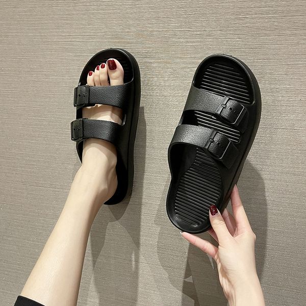 stepping on shit feeling thick bottom slippers female 2022 new couple summer outdoor indoor large size eva sandals and shoes, Black
stepping on shit feeling thick bottom slippers female 2022 new couple summer outdoor indoor large size eva sandals and shoes, Black