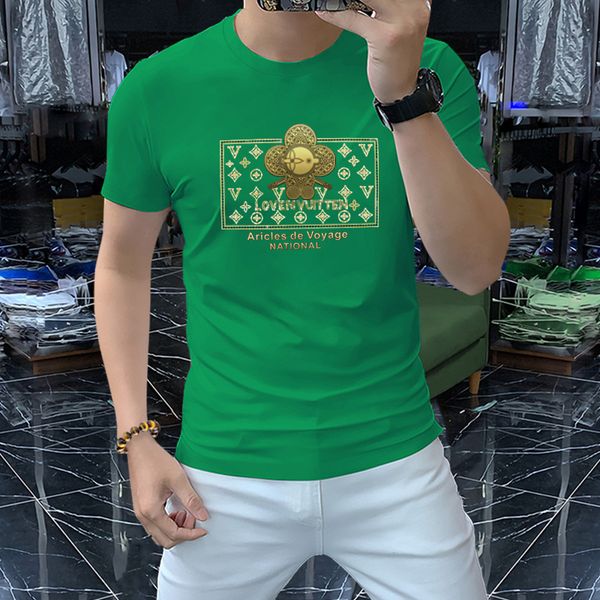 fashion brand logo men's t-shirts 2022 summer new ice silk personalized pattern letter diamond design short sleeve round neck slim mult, White;black
fashion brand logo men's t-shirts 2022 summer new ice silk personalized pattern letter diamond design short sleeve round neck slim mult, White;black