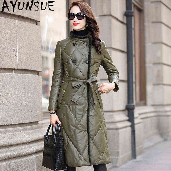 ayunsue leather coat women 100 sheepskin coat female white duck down parka woman mink fur collar 2020 femme vest 71 j220727, Black
ayunsue leather coat women 100 sheepskin coat female white duck down parka woman mink fur collar 2020 femme vest 71 j220727, Black