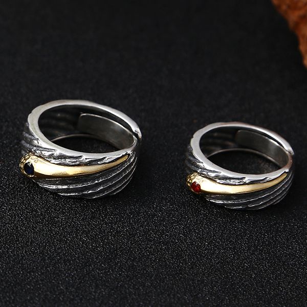 925 sterling silver couple adjustable band rings antique vintage handmade designer gothic punk hip-hop luxury jewelry accessories
925 sterling silver couple adjustable band rings antique vintage handmade designer gothic punk hip-hop luxury jewelry accessories