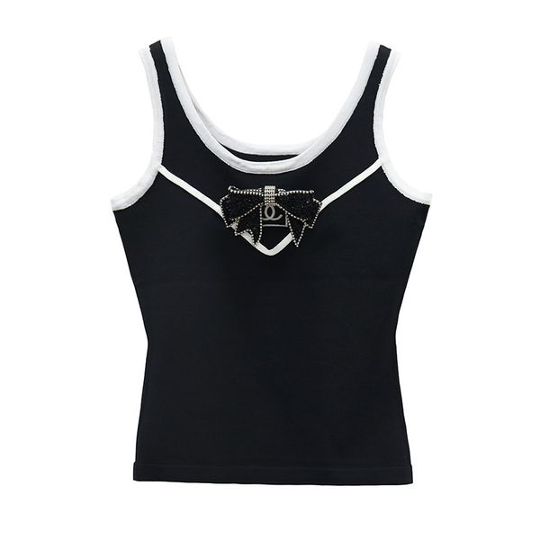 519 2022 summer kint short sleeve spaghetti strap brand same style sweater black white pullover luxury womens clothes binfen, White;black
519 2022 summer kint short sleeve spaghetti strap brand same style sweater black white pullover luxury womens clothes binfen, White;black
