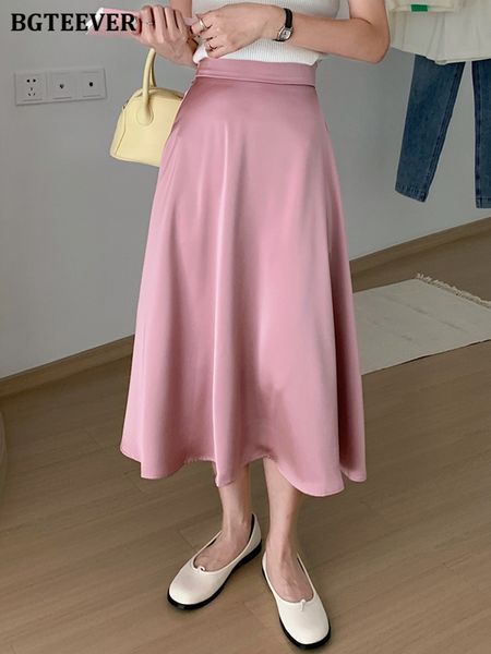elegant solid women satin skirts elastic waist ladies a-line skirts 2022 spring summer, Black
elegant solid women satin skirts elastic waist ladies a-line skirts 2022 spring summer, Black