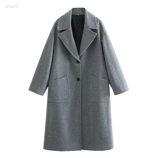 new oversized single-breasted casual faux wool coat autumn winter women outfit long sleeves female faux wool overc l220725, Black
new oversized single-breasted casual faux wool coat autumn winter women outfit long sleeves female faux wool overc l220725, Black