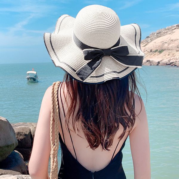 wide brim hats new summer sunshade sunscreen hat fashion korean women embroidery big eaves beach straw hat, Blue;gray
wide brim hats new summer sunshade sunscreen hat fashion korean women embroidery big eaves beach straw hat, Blue;gray