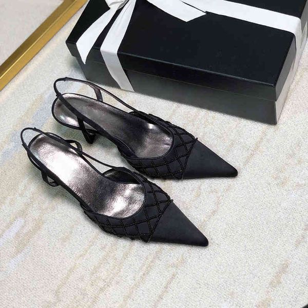 sandals high heels designer luxury beaded stiletto pumps fashion one line belt thin heeled sandals women shoes summer 220330, Black
sandals high heels designer luxury beaded stiletto pumps fashion one line belt thin heeled sandals women shoes summer 220330, Black