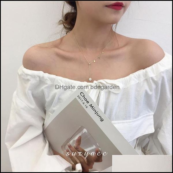 other necklaces pendants jewelry sterling sier round drop pendant necklace shiny clavicle chain woman temperament adjustable dhxa5, Silver
other necklaces pendants jewelry sterling sier round drop pendant necklace shiny clavicle chain woman temperament adjustable dhxa5, Silver