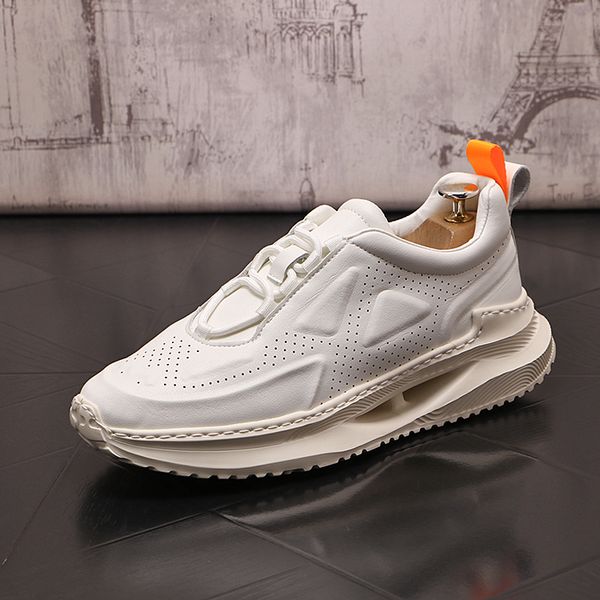 fashion dress wedding party small white shoes classic men's vulcanized lace up casual sneakers round toe thick bottom oxford business d, Black
fashion dress wedding party small white shoes classic men's vulcanized lace up casual sneakers round toe thick bottom oxford business d, Black