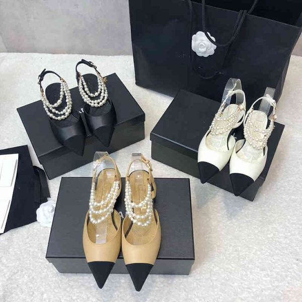 sandals high version small fragrant pointed pearl chain flat sandals women's bag head french color matching sole single shoes, Black
sandals high version small fragrant pointed pearl chain flat sandals women's bag head french color matching sole single shoes, Black