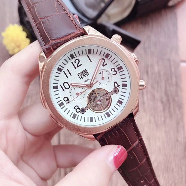 luxury mens watch brand daydate fashion watches mechanical automatic movement genuine leather strap wristwatches for men christmas gifts fat, Slivery;brown
luxury mens watch brand daydate fashion watches mechanical automatic movement genuine leather strap wristwatches for men christmas gifts fat, Slivery;brown