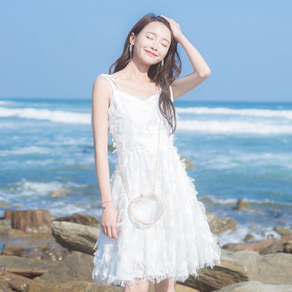 summer new dress skirt beach holiday beach fairy tassel suspenders, Black;gray
summer new dress skirt beach holiday beach fairy tassel suspenders, Black;gray