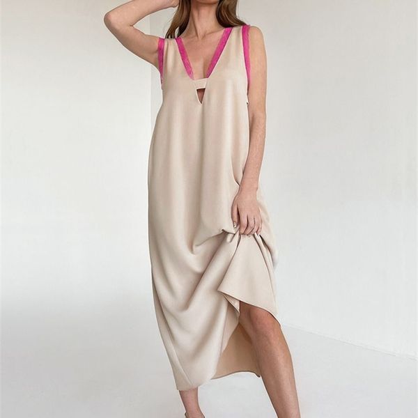 ootn elegant low-v khaki dress spliced lace hollow out summer office tank women dress casual a-line lace up midi dress lady cozy 220511, Black;gray
ootn elegant low-v khaki dress spliced lace hollow out summer office tank women dress casual a-line lace up midi dress lady cozy 220511, Black;gray