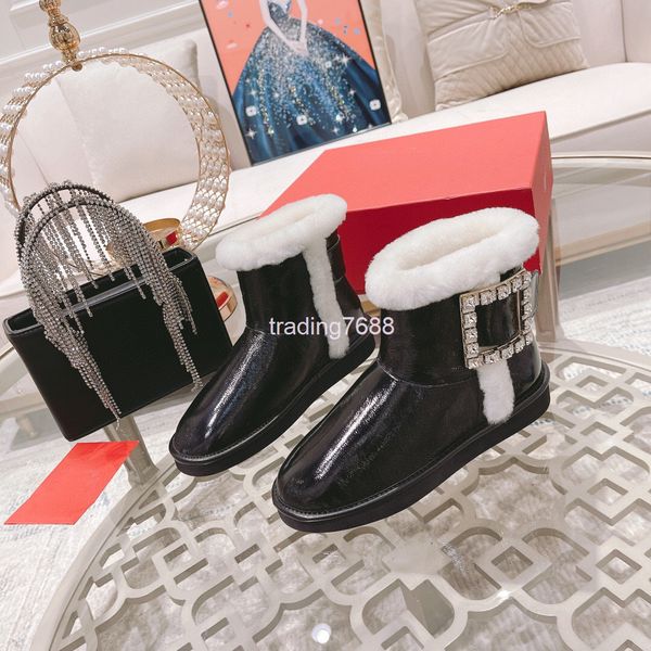 boots snow boots women's fur integrated martin autumn and winter square buckle thickened short plush, Black
boots snow boots women's fur integrated martin autumn and winter square buckle thickened short plush, Black