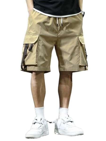 men flap pocket tape detail shorts m6f2#, White;black
men flap pocket tape detail shorts m6f2#, White;black