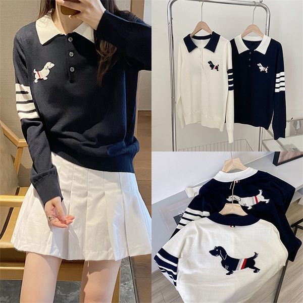 71% off 2022 summer new trendy men's and clothing tb college style back cartoon small dog hair lapel women's stripe contrast color, White
71% off 2022 summer new trendy men's and clothing tb college style back cartoon small dog hair lapel women's stripe contrast color, White