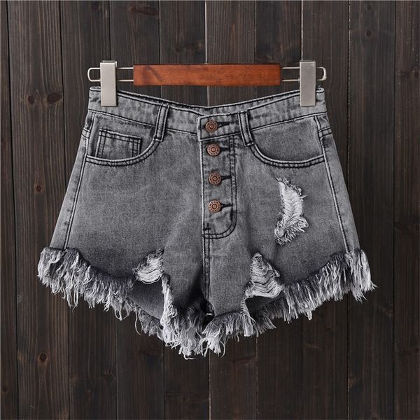 plus size vintage ripped hole fringe 5 colors denim shorts women casual korean jeans shorts summer girl shorts 210301, White;black
plus size vintage ripped hole fringe 5 colors denim shorts women casual korean jeans shorts summer girl shorts 210301, White;black
