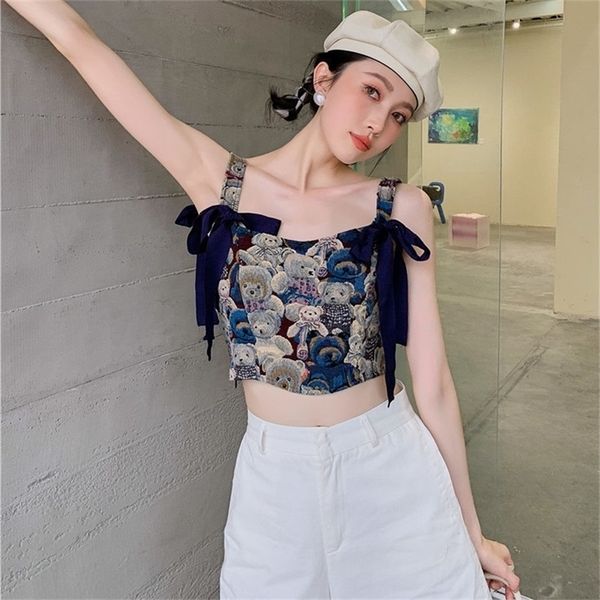 korobov japanese sweet arrival women korean cartoon print slim tank corset vintage bow ribbon female camis 220325, White
korobov japanese sweet arrival women korean cartoon print slim tank corset vintage bow ribbon female camis 220325, White
