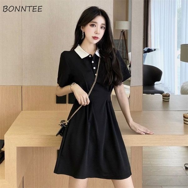 dress women black a line mini trendy retro simple buttons sweet college female turn down collar preppy style leisure abdomen ins 220613, Black;gray
dress women black a line mini trendy retro simple buttons sweet college female turn down collar preppy style leisure abdomen ins 220613, Black;gray
