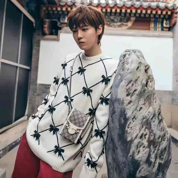 women's knits & tees three dimensional bow lingge spring and autumn leisure long sleeve pullover knitted sweater women's winter 03, White
women's knits & tees three dimensional bow lingge spring and autumn leisure long sleeve pullover knitted sweater women's winter 03, White
