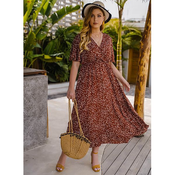 2022 summer women's dress new fashion short sleeve falbala v-neck the shou thin waist dress, Black;gray
2022 summer women's dress new fashion short sleeve falbala v-neck the shou thin waist dress, Black;gray