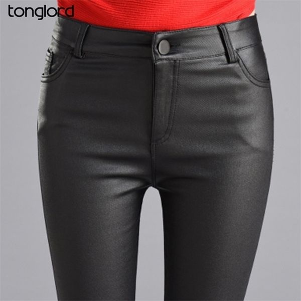 tonglord women thin velvet pu leather pants female elastic stretch faux leather women skinny pencil pant tight trouser 201228, Black;white
tonglord women thin velvet pu leather pants female elastic stretch faux leather women skinny pencil pant tight trouser 201228, Black;white