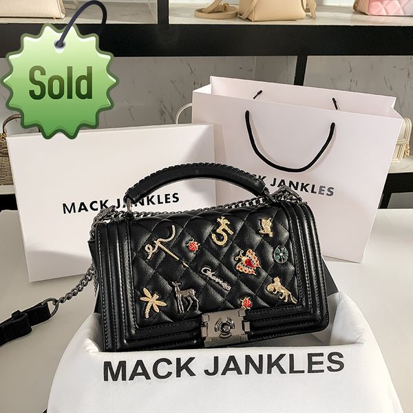 chain 2022 new small fashion solid color shoulder messenger ladies designer bag handbag