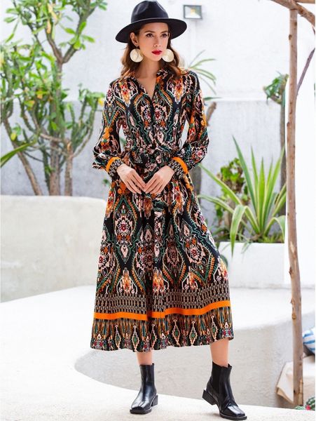 damask print belted shirt dress e8qk#, Black;gray
damask print belted shirt dress e8qk#, Black;gray