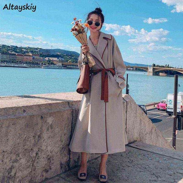 women's trench coats women long sleeve korean style all-match high street fashionable outerwear windbreaker elegant abrigo mujer simple, Tan;black
women's trench coats women long sleeve korean style all-match high street fashionable outerwear windbreaker elegant abrigo mujer simple, Tan;black