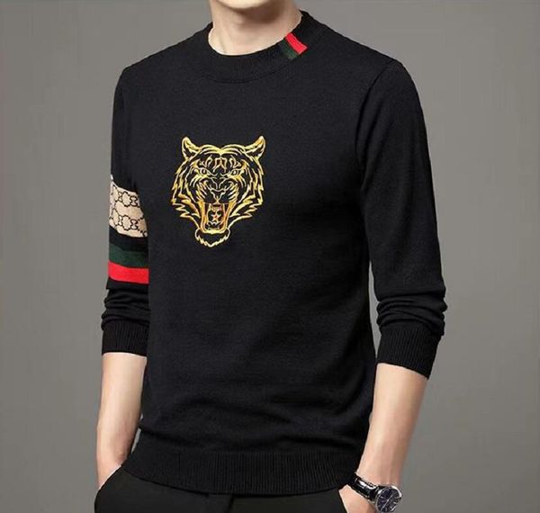 men's sweater pullover designer sweater men long sleeve sweats ropa de hombre plus size 6xl, White;black 
men's sweater pullover designer sweater men long sleeve sweats ropa de hombre plus size 6xl, White;black