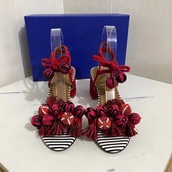 ladies new fringed gladiator sandals mid heel round toe personality catwalk designer high heels summer leather brand fashion cross strap mul, Black
ladies new fringed gladiator sandals mid heel round toe personality catwalk designer high heels summer leather brand fashion cross strap mul, Black