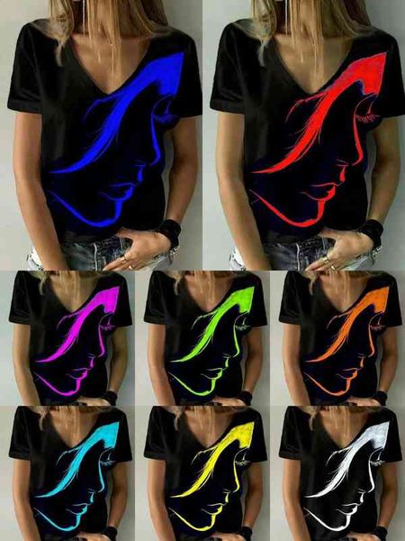 women's t-shirt 2022 women's burnout personalized loose v-neck short sleeve t-shirt women cexc, White
women's t-shirt 2022 women's burnout personalized loose v-neck short sleeve t-shirt women cexc, White