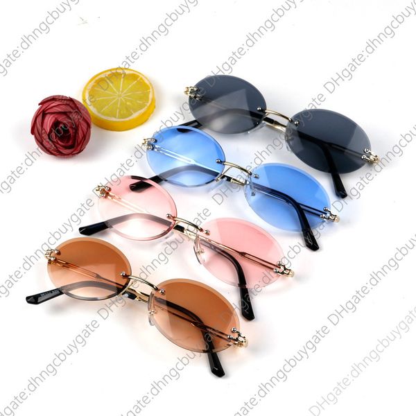 oval sunglasses designer womens frameless cut edge fashion sunglasses personalized gradient uv resistant medusa, White;black
oval sunglasses designer womens frameless cut edge fashion sunglasses personalized gradient uv resistant medusa, White;black