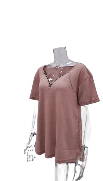 amazon 2022 summer new european and american large size women's casual t-shirt solid color v-neck zipper loose short sleeve jacket u3c0, White
amazon 2022 summer new european and american large size women's casual t-shirt solid color v-neck zipper loose short sleeve jacket u3c0, White