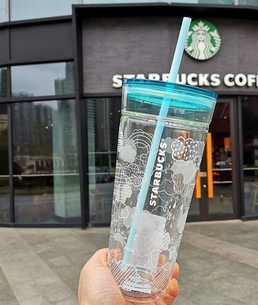 the latest 20oz starbucks glass mug, blue rainbow cloud starbucks straw coffee cup, supports customized logo
the latest 20oz starbucks glass mug, blue rainbow cloud starbucks straw coffee cup, supports customized logo