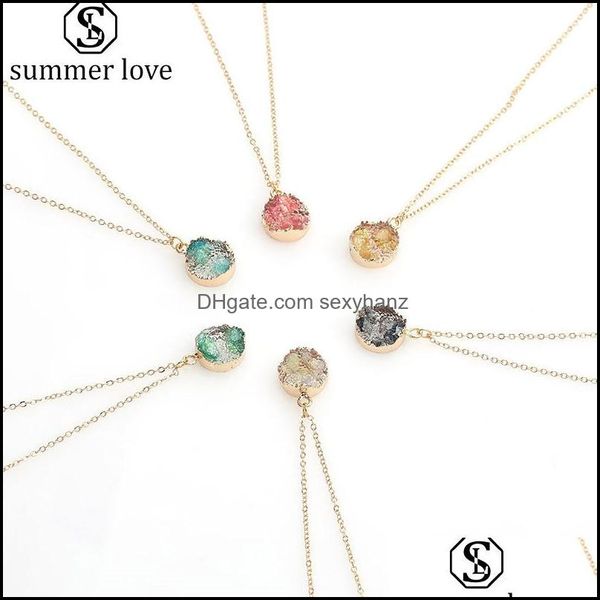 pendant necklaces pendants jewelry fashion simple round necklace women fake druzy colorf resin shell gold chain dhfn2, Silver
pendant necklaces pendants jewelry fashion simple round necklace women fake druzy colorf resin shell gold chain dhfn2, Silver