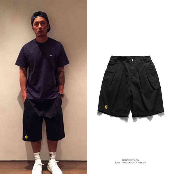 yu wenle overalls shorts men's summer wear guochao brand ins loose hip-hop casual trend suit five point trousers, White;black
yu wenle overalls shorts men's summer wear guochao brand ins loose hip-hop casual trend suit five point trousers, White;black