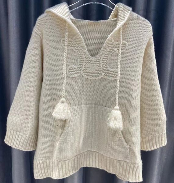 women's knits & tees designer straight 2022 early autumn new leisure temperament knitted v-neck hooded long sleeve pullover women mk27, White
women's knits & tees designer straight 2022 early autumn new leisure temperament knitted v-neck hooded long sleeve pullover women mk27, White