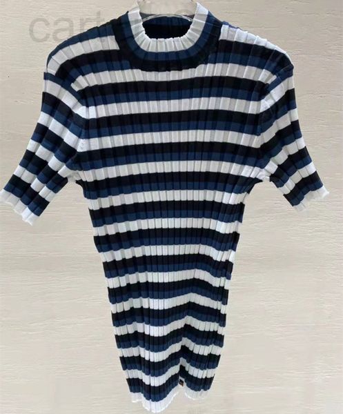 women's knits & tees designer straight 2022 early spring new style temperament slim striped knitted short sleeve round neck women asns, White
women's knits & tees designer straight 2022 early spring new style temperament slim striped knitted short sleeve round neck women asns, White