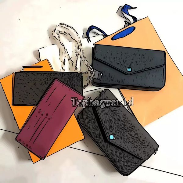 2021 highest quality wallet handbag sale leather messenger bag 3 piece set wallets presbyopia designer shoulder bag lady belt pochette ladie, Red;black
2021 highest quality wallet handbag sale leather messenger bag 3 piece set wallets presbyopia designer shoulder bag lady belt pochette ladie, Red;black