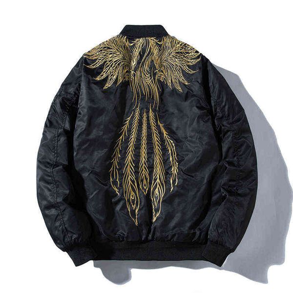 mens bomber jackets embroidery wing feather winter pilot jacket fashion hip hop baseball jacket japanese streetwear youth t220816, Black;brown
mens bomber jackets embroidery wing feather winter pilot jacket fashion hip hop baseball jacket japanese streetwear youth t220816, Black;brown