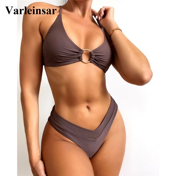 new metal ring mid waist bikini female swimsuit women swimwear two-pieces bikini set padded bather bathing suit swim v3182, White;black
new metal ring mid waist bikini female swimsuit women swimwear two-pieces bikini set padded bather bathing suit swim v3182, White;black