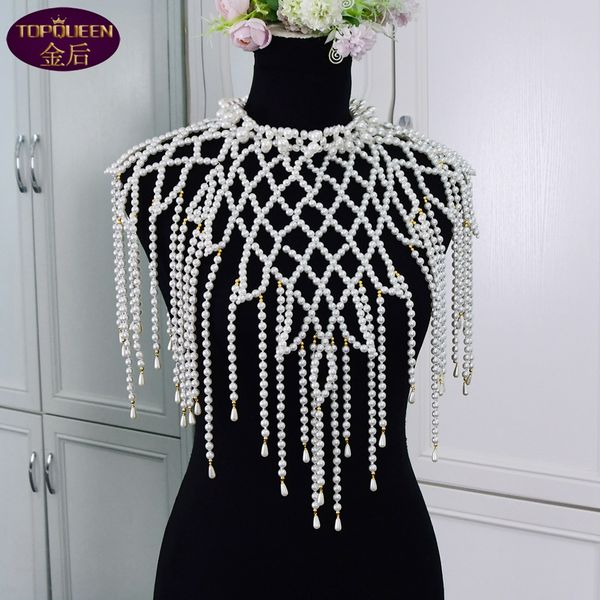wedding jewelry tassel shawl pearls shoulder chain baroque pure handmade pendant diamond bridal rhinestone neck chain accessories bridal nec, White
wedding jewelry tassel shawl pearls shoulder chain baroque pure handmade pendant diamond bridal rhinestone neck chain accessories bridal nec, White
