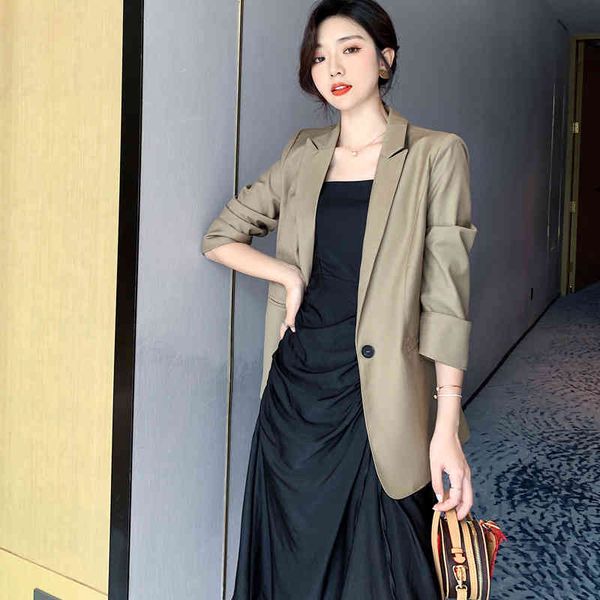 women's suits & blazers suit coat women's korean version 2022 spring and autumn fashion foreign style net red medium long suit one, White;black
women's suits & blazers suit coat women's korean version 2022 spring and autumn fashion foreign style net red medium long suit one, White;black