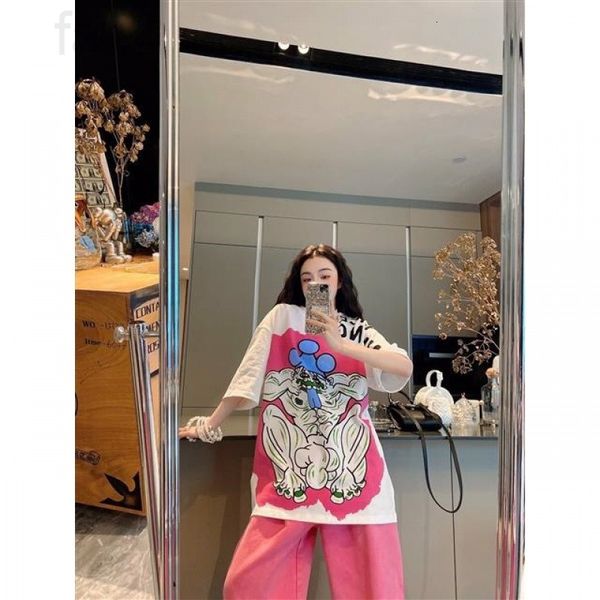 women's t-shirt designer chaopai 22 early spring new cartoon funny muscle clown male large pattern printed casual loose short sleeve t-, White
women's t-shirt designer chaopai 22 early spring new cartoon funny muscle clown male large pattern printed casual loose short sleeve t-, White