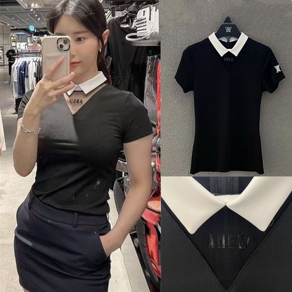 golf summer quick dry short sleeve women s high stretch solid color slimming breathable sunscreen skin friendly outdoor figure 220712, Black;blue
golf summer quick dry short sleeve women s high stretch solid color slimming breathable sunscreen skin friendly outdoor figure 220712, Black;blue